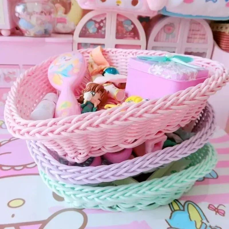 Plastic Storage Box Container Desk Organizers Stationery Cosmetics Toy Basket with Lid Drawer Jewelry Case Kitchen Home Supplies Qme