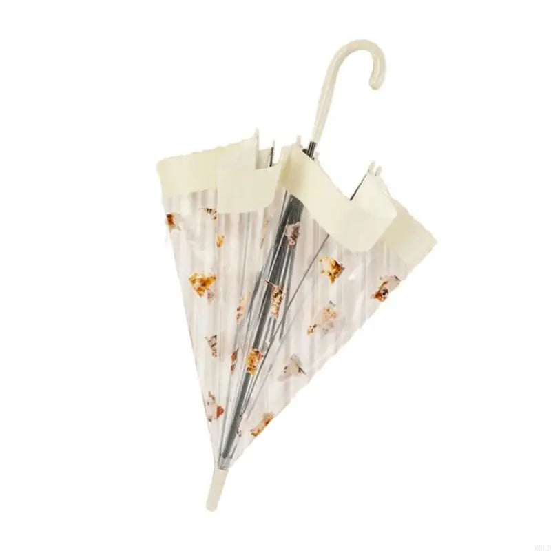 Lightweight Umbrellas Lovely Pattern Water Resistant Clear Rain Gear Qme