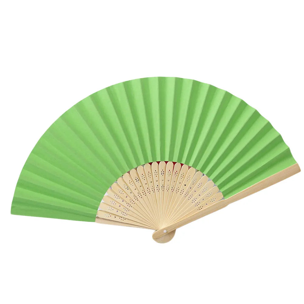 Pattern Folding Dance Wedding Party Lace Silk Folding Hand Held Solid Color Fan Solid Color Folding Fan Multi Color Folding Fan Qme