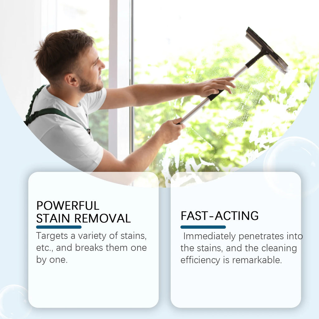 Glass cleaner for home mirror glass to remove oil, stains and dirt; glass cleaning spray Qme