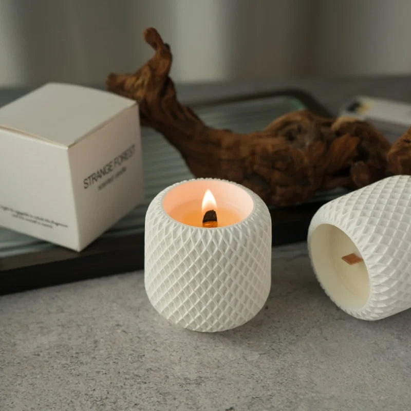 3D Concrete Mesh Irregular Candle Cup Silicone Mold DIY Jewelry Cement Tank Resin Mold Home Decoration Accessories Qme