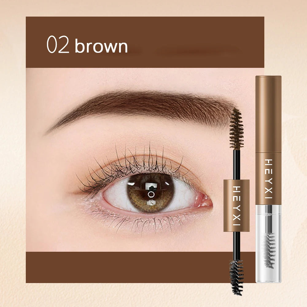 Double Ended Styling Eyebrow Dye Waterproof Sweat Proof Long-lasting Qme 02 brown