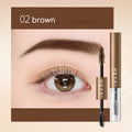 Double Ended Styling Eyebrow Dye Waterproof Sweat Proof Long-lasting Qme 02 brown