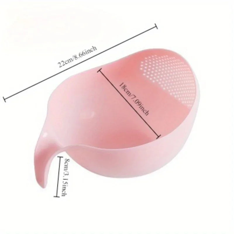 1pc Multi Functional Cleaning and Filtering Basket - with Handle, a Creative Plastic Filter Basket for Fruits and Vegetables Qme