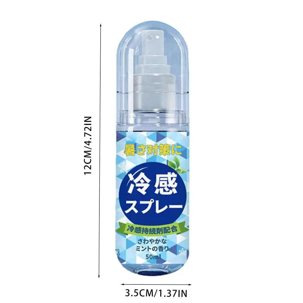 Skin Cooling Spray Summer Cooling Spray for Face & Body Long-lasting Portable Hydrating Cool Spray Bottle Cool in Summer Hot Qme 50ml
