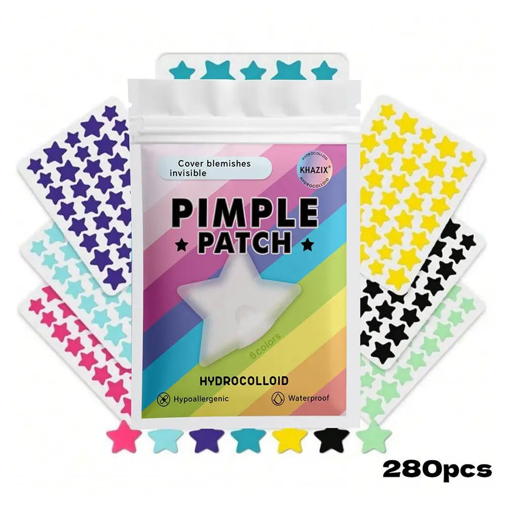 280 Counts 6 Colors Pimple Patches Face Cute Star Zit Covers Qme