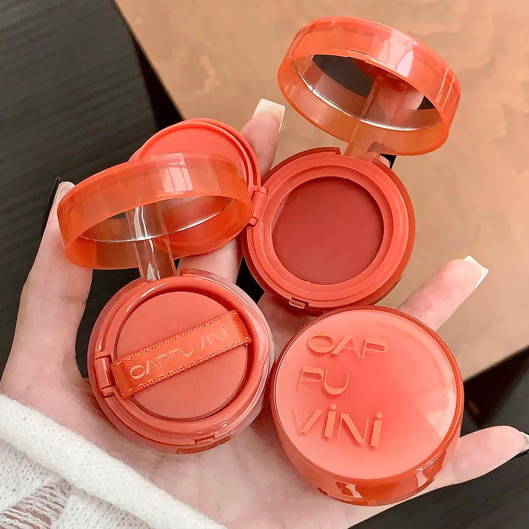Soft Smooth Blush Cream Mud Pink Rose Brightening Expanding Color Long-lasting Moisturizing Cheek Tint Face Rouge High Pigment Qme