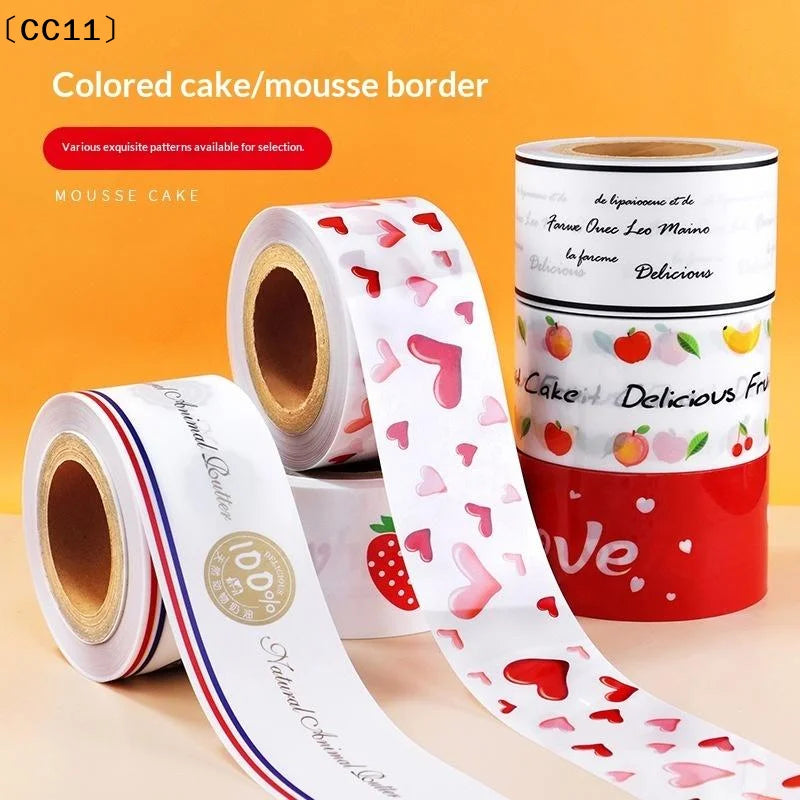Cake Collars Cartoon Creativity Mousse Surround Film Acetate Collar Qme