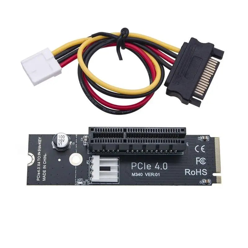 M 2 Key-m PCIe 4 0 X4 Converter Compatibility Riser Adapter Card Qme A1 No plug
