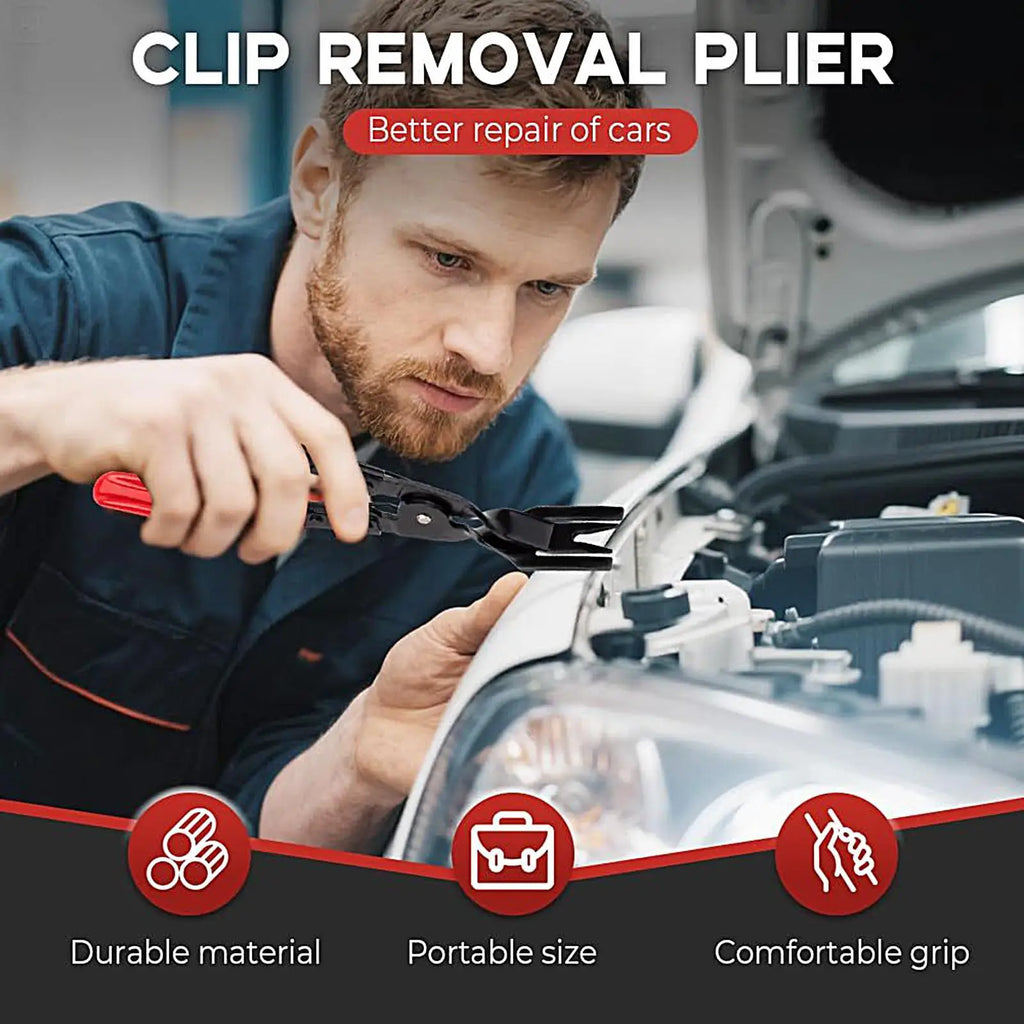 Car Trim Clip Removal Pliers Clip Pliers Fastener Removal Tool Ergonomic Tools Multifunctional Puller for Maintenance Truck Auto Qme