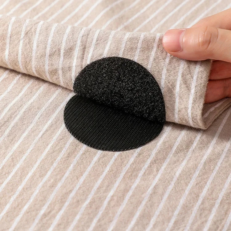 5 Black Round Strong Self-adhesive Fastening Point Sticker Sheets Qme