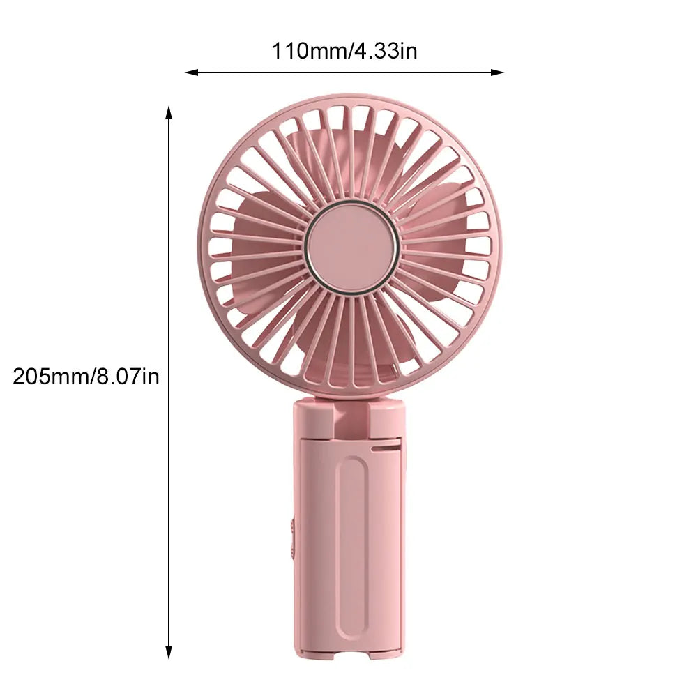 Umbrella Clip Fan Rechargeable Summer Portable Handheld Fan for Outdoor Umbrella Qme Pink