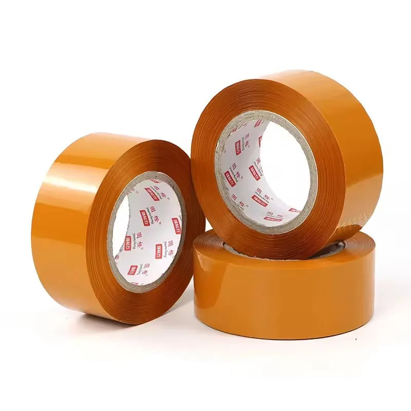 5/3/1Rolls Yellow Packing Tape Silence Low Noise Carton Sealing Tape for Shipping Moving Boxes Sealing & Packaging Superior Hold Qme