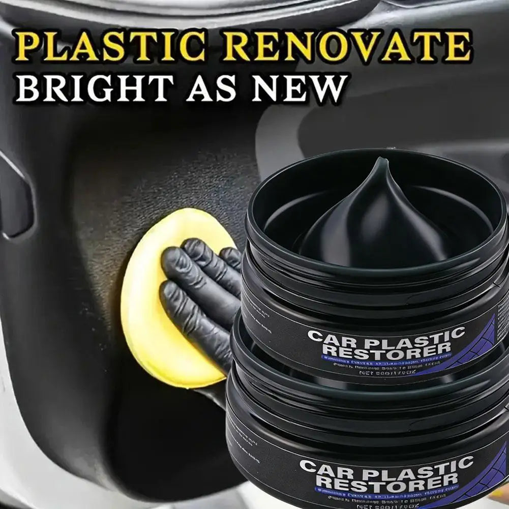 Car Plastic Restorer Cream Interior Exterior Scratch Remover Wax Auto Qme