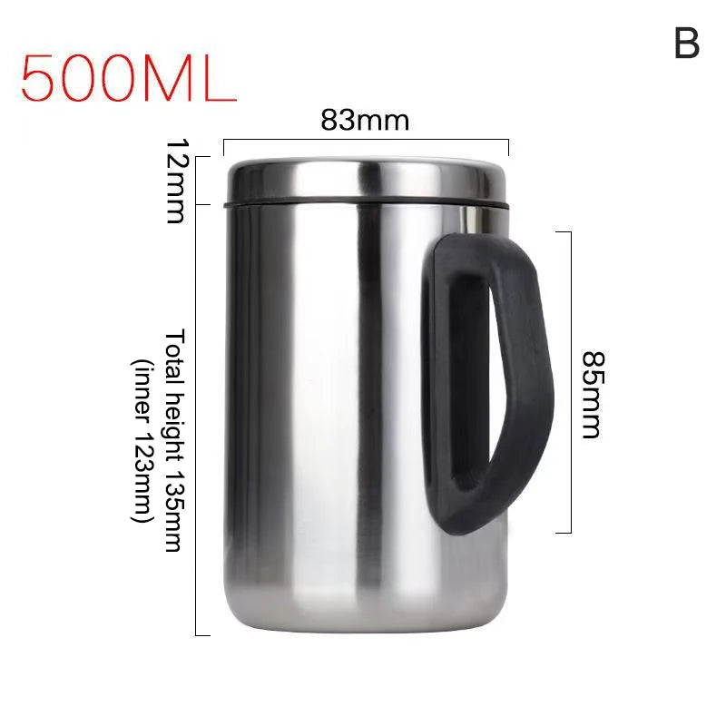 Stainless Steel Double Layer Insulated Thermal Moto Cup Water Bottle Qme B