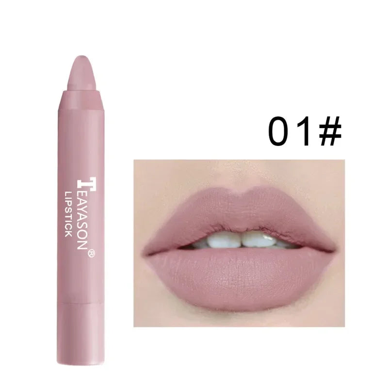 3pcs/set Velvet Matte Lipsticks Set Long Lasting Waterproof Sexy Red Nude Lip Stick Tint Pen Natural Makeup Beauty Cosmetic Qme 01