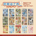 30 Sheets Retro Y2K Style Cut Film Sticker Book Japanese Sticker Journal Handbook DIY Scrapbooking Kawaii Stationery Stickers Qme B2