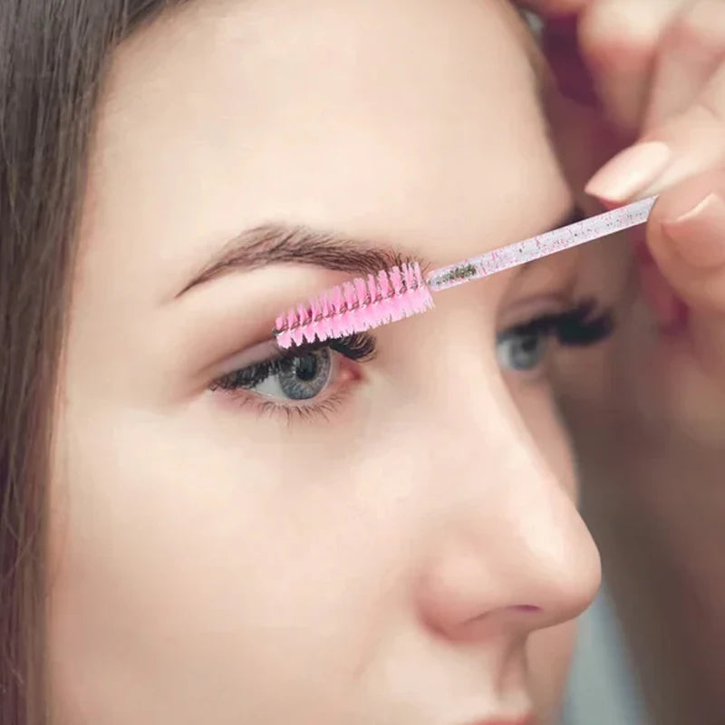 50-piece Crystal Eyelash Brushes Extension Mascara Professional Qme