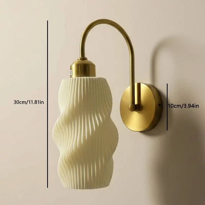 LED Wall Lamp Livingroom Bedroom Modern Simple Crative Light Fixture Home Lighting PVC lampshade Modern Sconce Wall Lamp Qme A