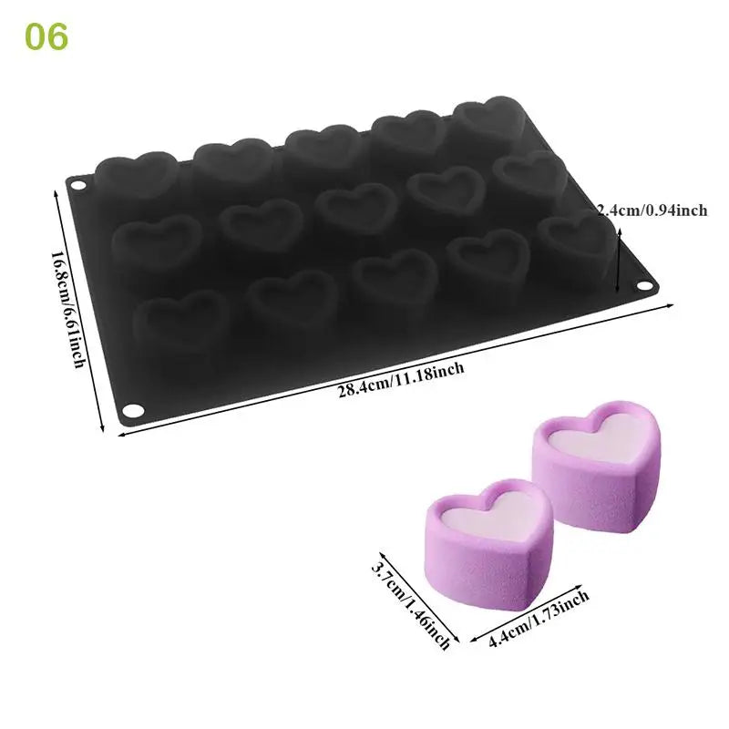 Round Silicone Cake Mold Cylinder Shape Flexible Reusable Baking Tray Qme 6
