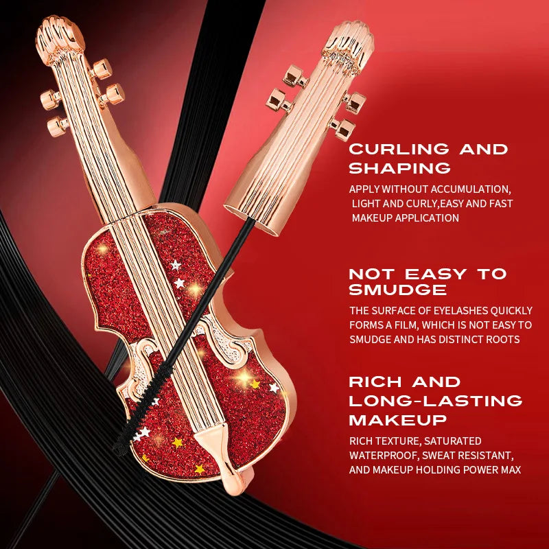 Violin Mascara Lengthening Volume Defining Long Thin Curly Waterproof Qme