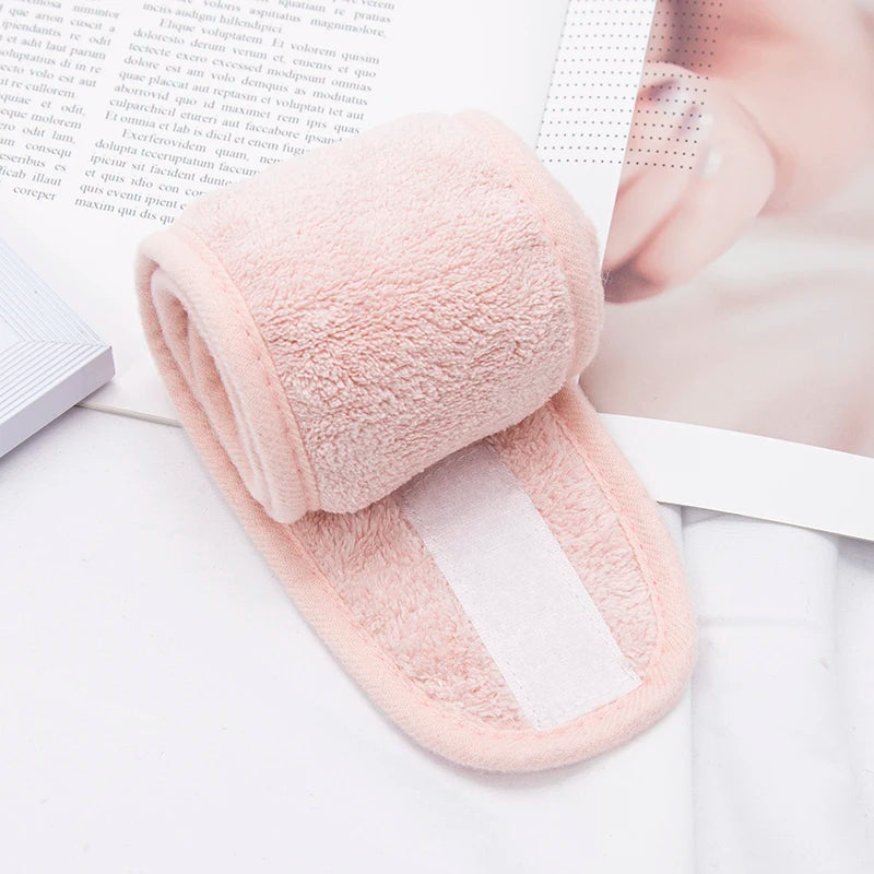 Women Adjustable SPA Facial Headband Bath Makeup Hair Band Headbands Qme
