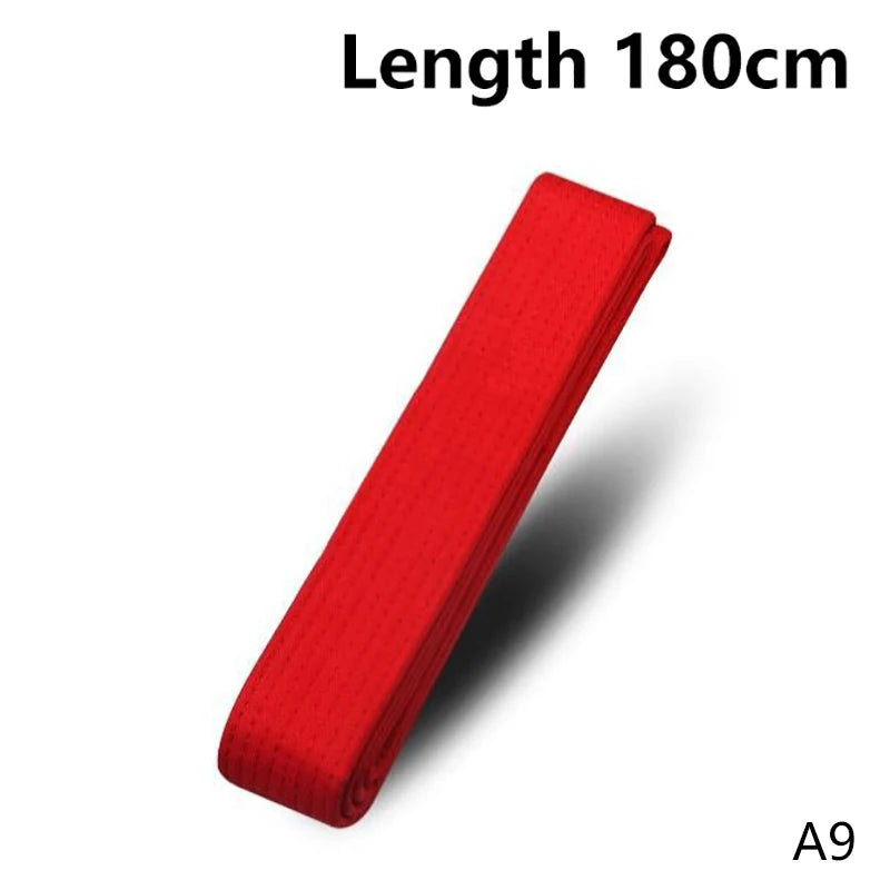Taekwondo Colored Ranking Belts Cotton Martial Arts Judo Karate TKD Qme A9