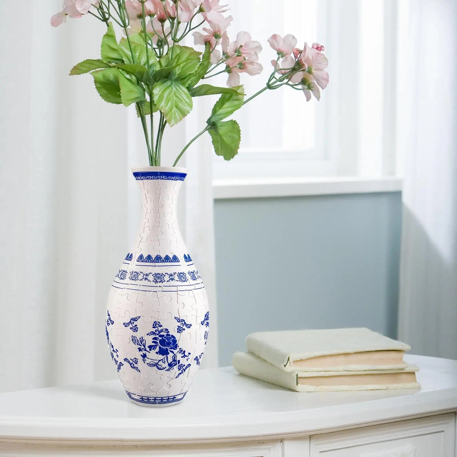 Puzzle Vase For Adults Unique Flower Vase Jigsaw Puzzle Planter Flower Vase Puzzle Made By 160 Curved Puzzle For House Warming Qme