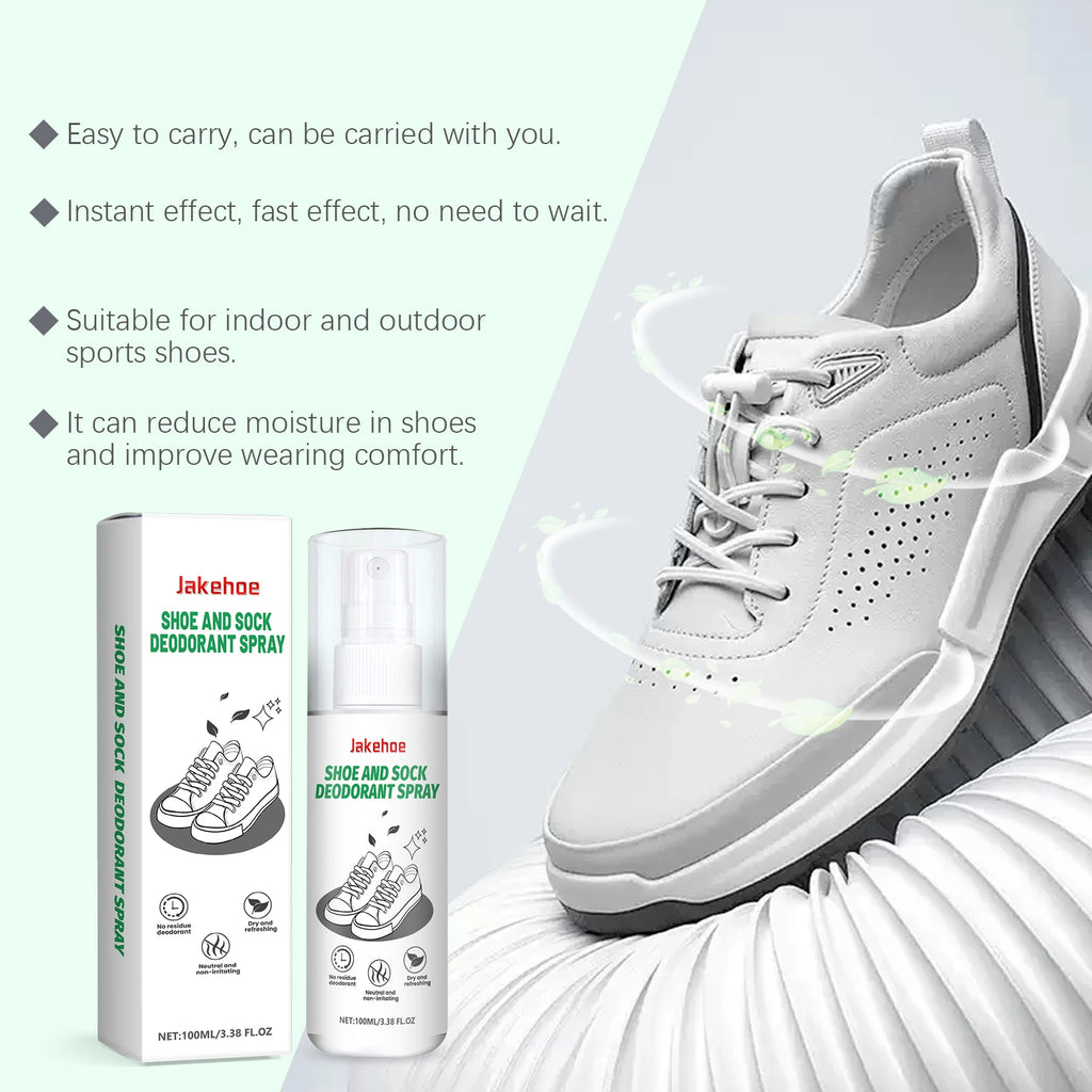 Shoes Deodorizing Spray Quickly Eliminate Odor Long Lasting Fragrance Refreshing Effective Antibacterial Shoe and Sock Deodorant Qme