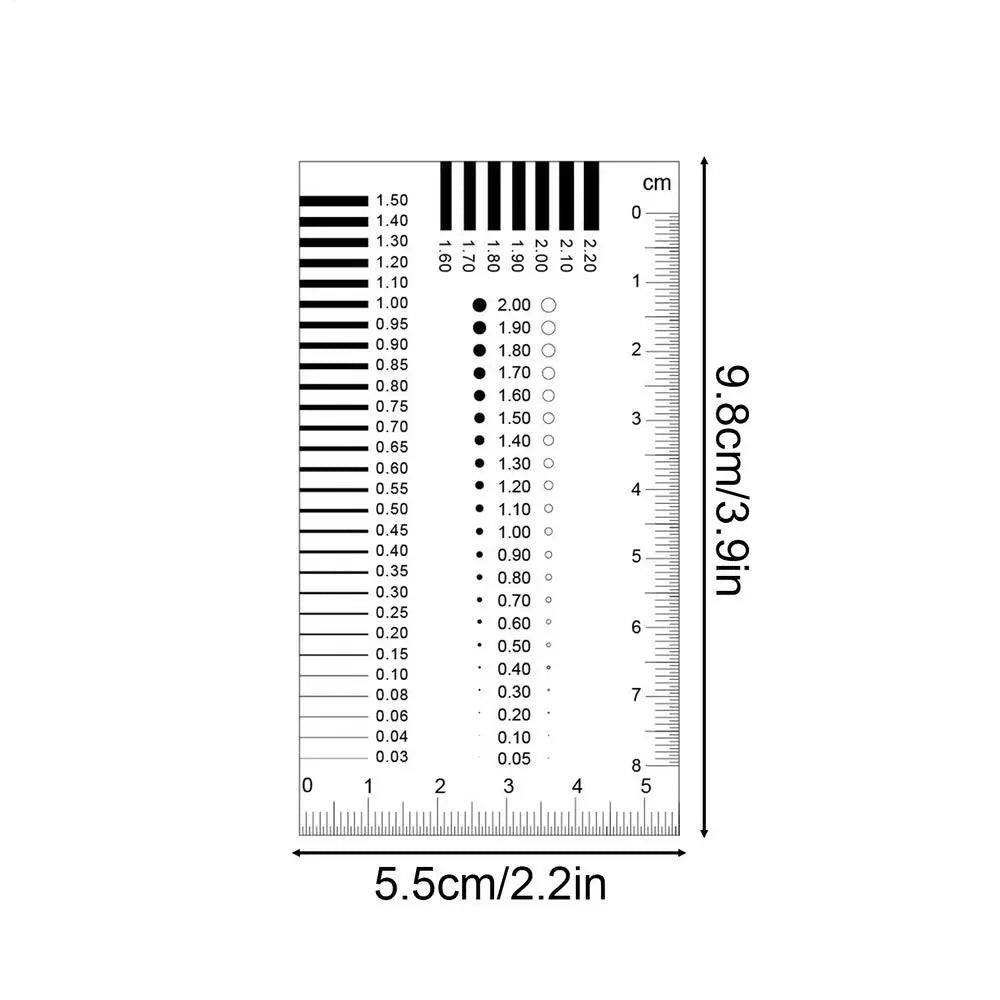Crack Measurement Tool Precision Defect Detection Cards Width Gauge Qme China Mainland A