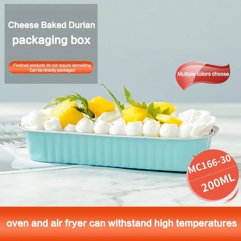 Mini Loaf Baking Pans Lids Rectangle Aluminum Foil Box Cake Pan Qme