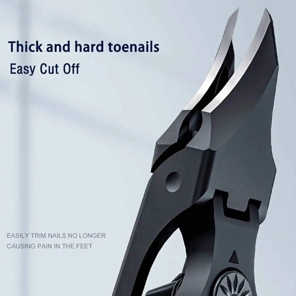 Professional Slanted Nail Clippers Sharp Stainless Steel Wide Opening Qme