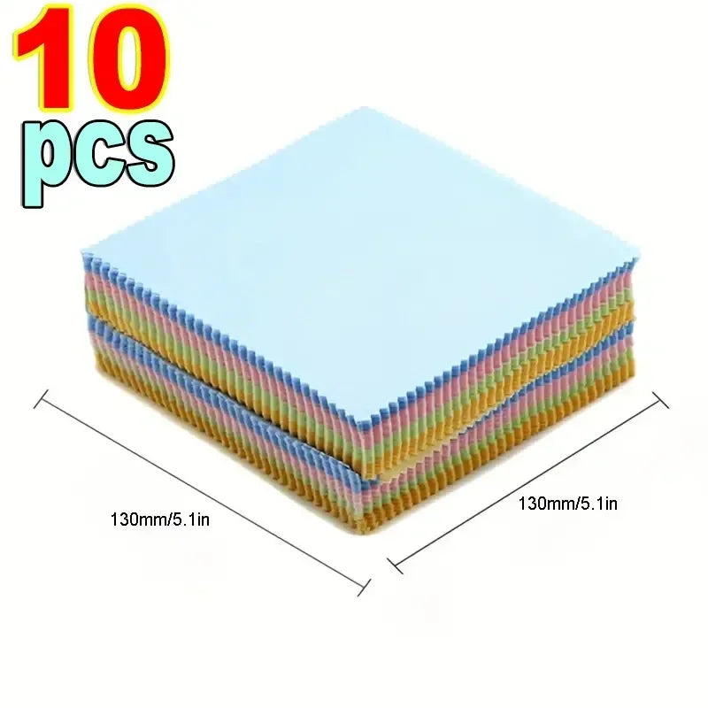 New High Quality Chamois Glasses Cleaner Microfiber Cleaning Cloth for Glasses Cloth Len Phone Screen Cleaning Wipes Wholesale Qme 10pcs