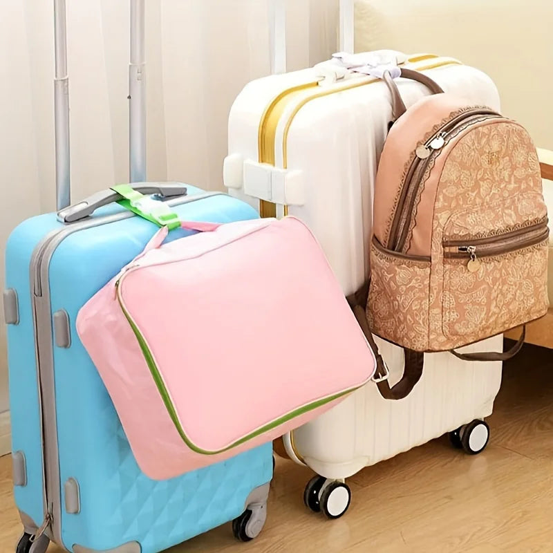 5pcs Multi-color Luggage Straps - Adjustable Buckle Design, Durable Travel Outdoor Accessories, Strong Trolley Bag Hook Shoulder Qme
