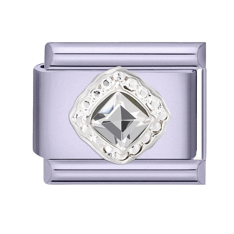 2026 Y2K Charm Beautiful Purple Sunset Zircon Italian Charm Links Fit 9mm Bracelet Stainless Steel DIY Jewelry Making Wholesale Qme Style 32