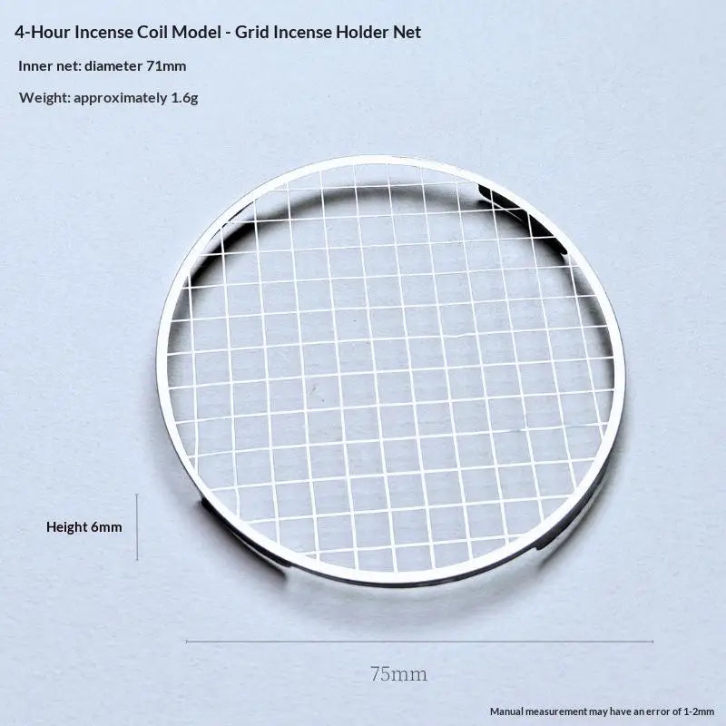 Stainless Steel Incense Holder Grid Base Incense Coil Holder Mesh Rustproof Heatproof For Home Yoga Meditation Qme A6