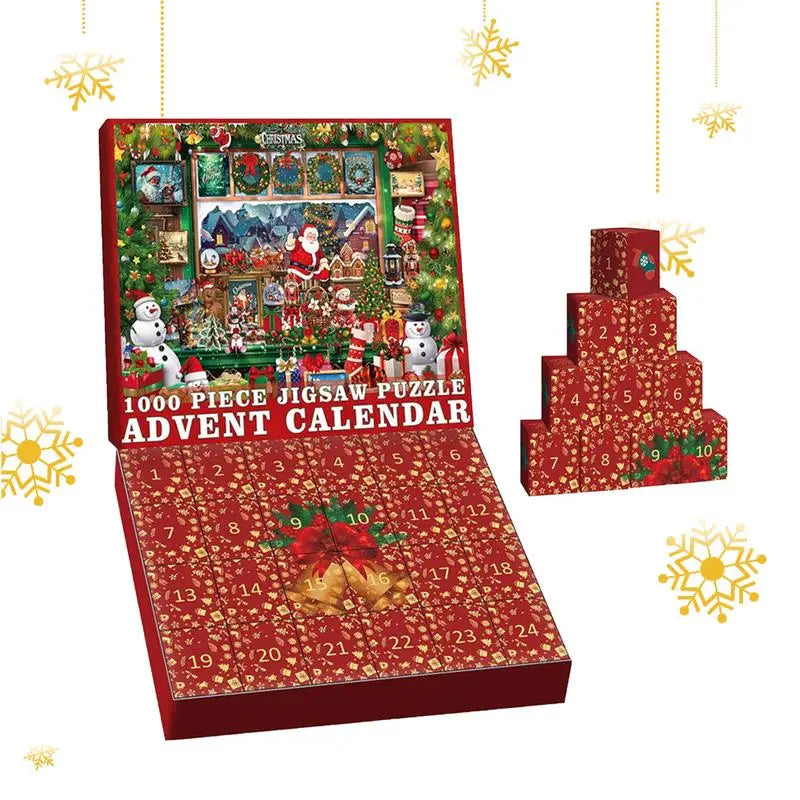 Jigsaw Puzzle Advent Calendar Holiday Puzzles 1000 Exquisite Fun 2024 Qme OTHER China Mainland