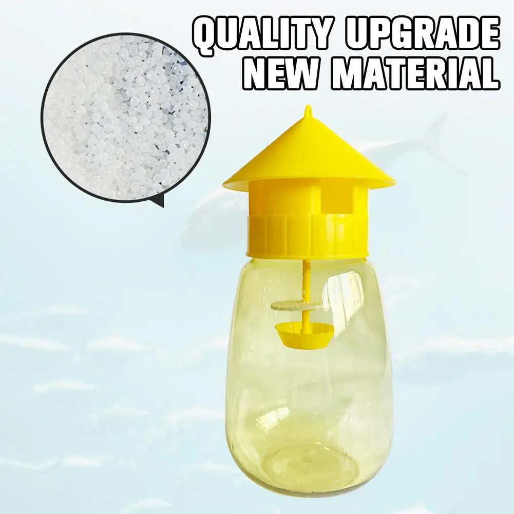 Fruit Fly Trap Killer Yellow Plastic Drosophila Trap Anti Fly Fruit Fly Killer Catcher Orchard Insect Trap Pest Control Tool Qme