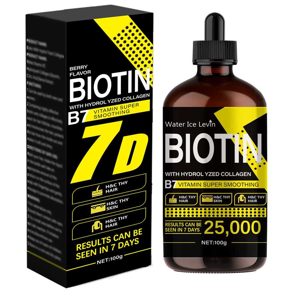 Biotin Hair Oil - Pure Liquid Vitamins for Hair Care, Adds Shine to Hair - Unisex Qme 100g