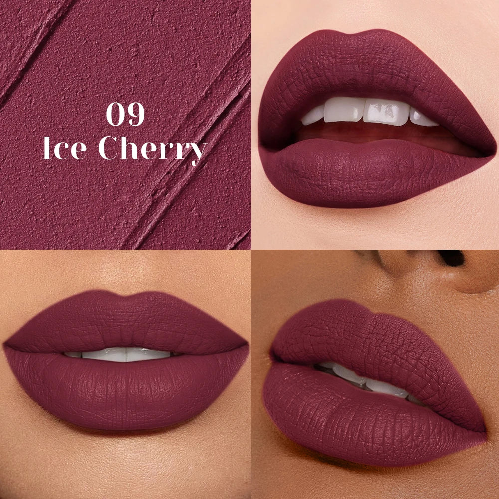 Matte Nude Lipstick Smooth Texture Long-lasting Water Resistance No Qme 09