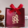 10-Piece Cute Mini Gift Box Set - “Couple Figures” Design Is Perfect for Candy, Chocolates and Small Gifts - Ideal for Valentine Qme 10Pcs-Red Other Other