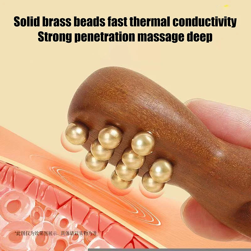 Wooden Nose Gua Sha Massage Tool Relaxation Spot Meridians Acupoint Qme