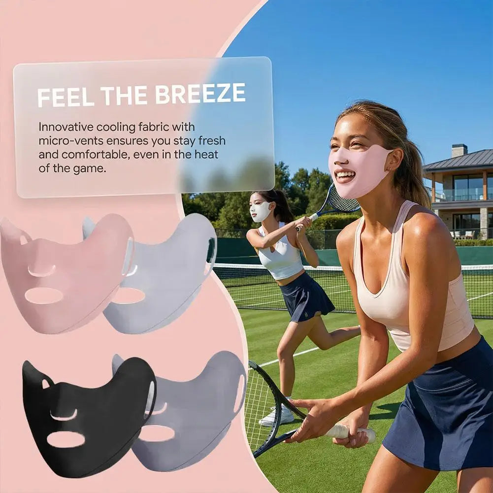Anti-UV Face Mask Breathable Washable Cover Sunscreen Outdoor Daily Qme