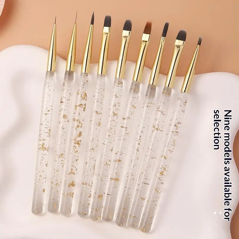 Professional UV Gel Acrylic Nail Art Brush Pen Detailed Painting Qme