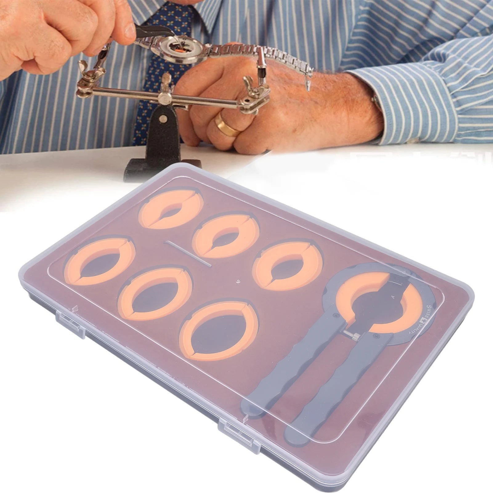 Watch Bezel Ring Opener Watch Bezel Remover Professional Watch Bezel Remover Alloy Watch Bezel Ring Opener Tool for Watchmakers Qme