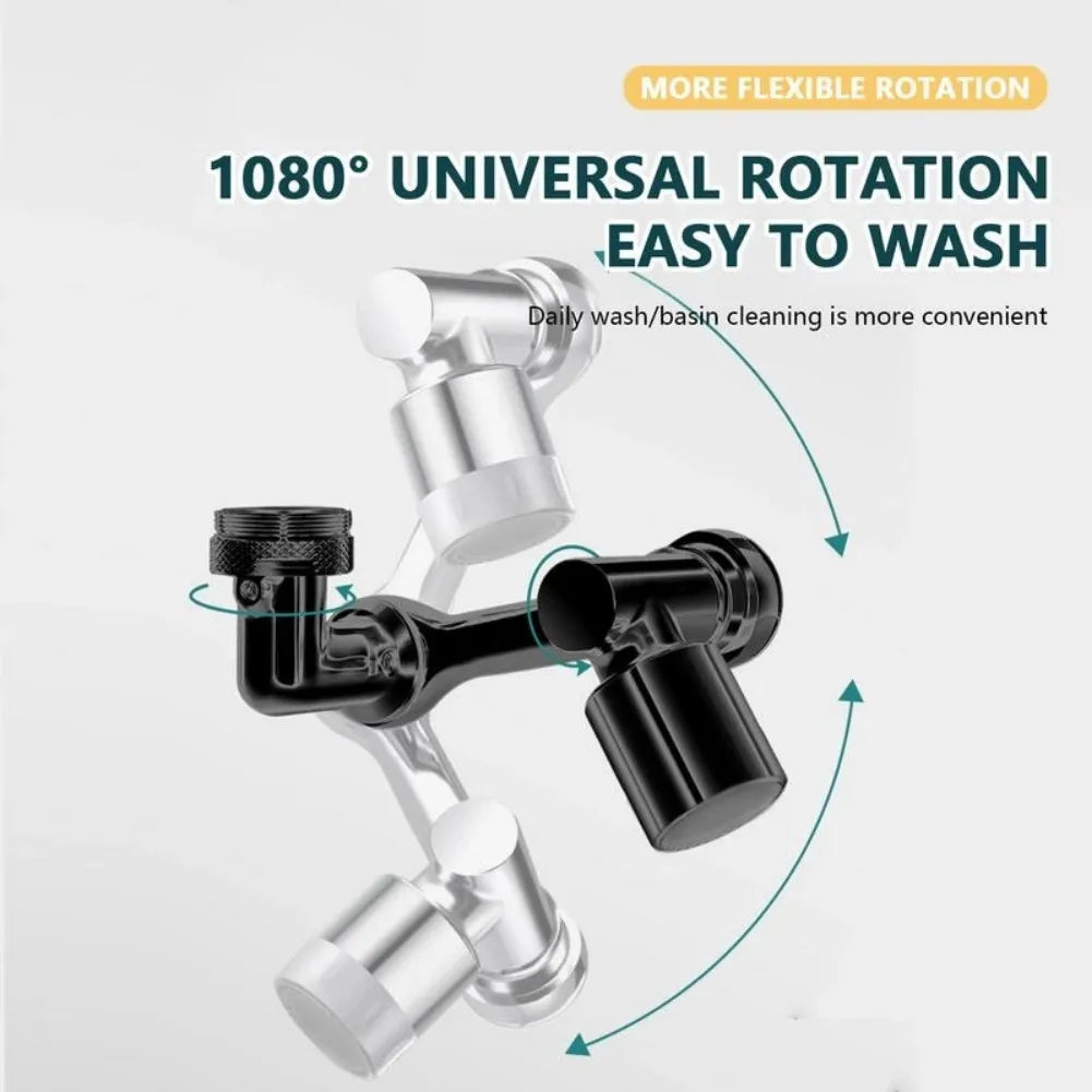 New 1080° Universal Rotation Faucet Sprayer Head For Washbasin Faucet Extender Splash Bubbler Nozzle Kitchen Tap 22/24mm Adaptor Qme