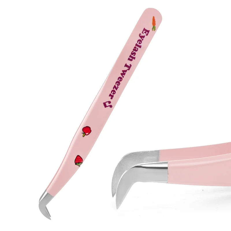6 Types False Eyelash Tweezers Stainless Steel Anti-static Pincet Qme C China Mainland