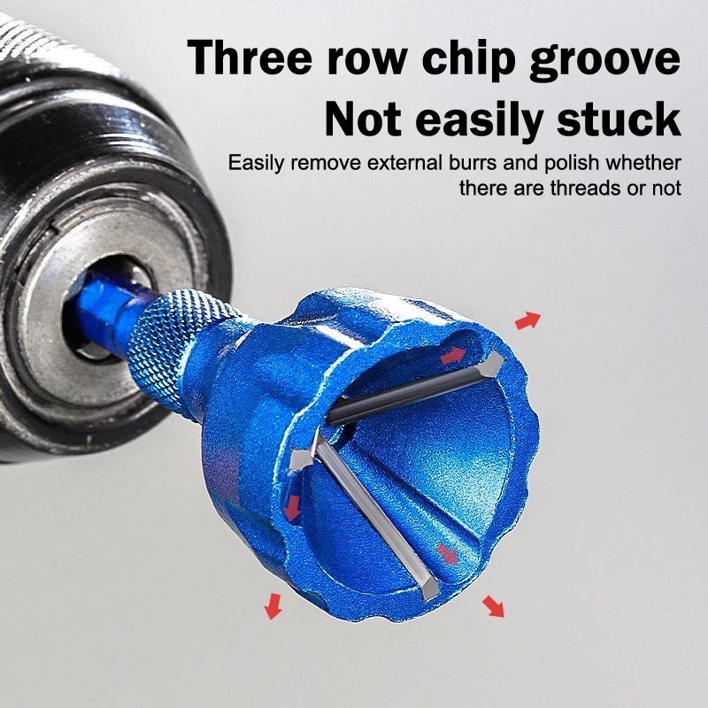 Drill Bit Metal Remove Burr Tool Trimmer Screw Rod Bolt Deburring Qme