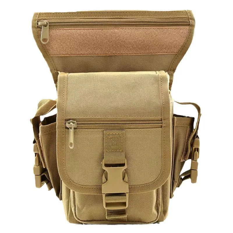 Cycling Leg Bag Tactical Thigh Multi-pocket EDC Outdoor Molle Waist Qme YELLOW