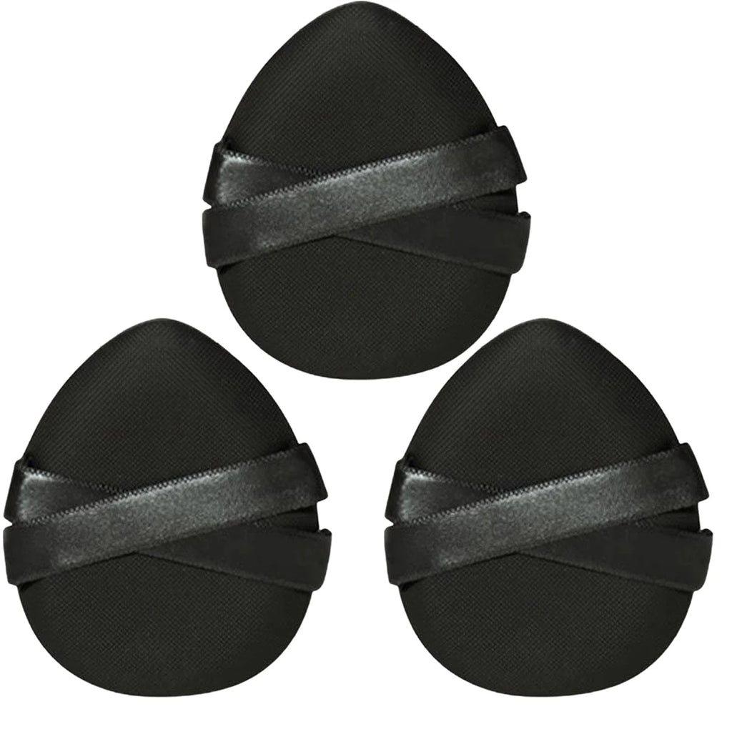 1 Black Makeup Sponge Foundation Concealer Dry Wet Dual-use Powder Qme 3PCS